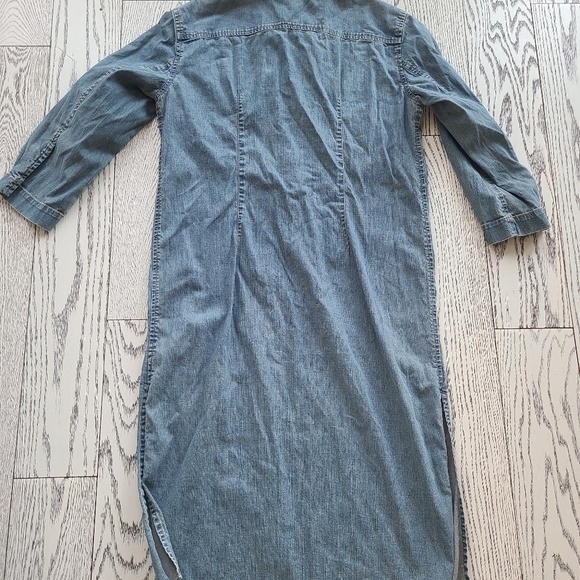 Casual Blue Denim Midi Dress - Picture 10 of 11